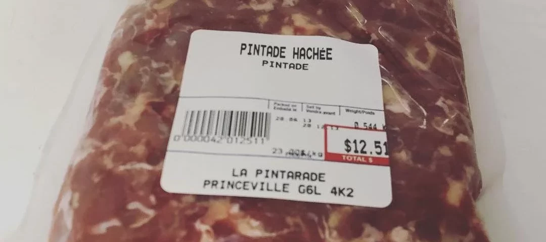 pintade hachée