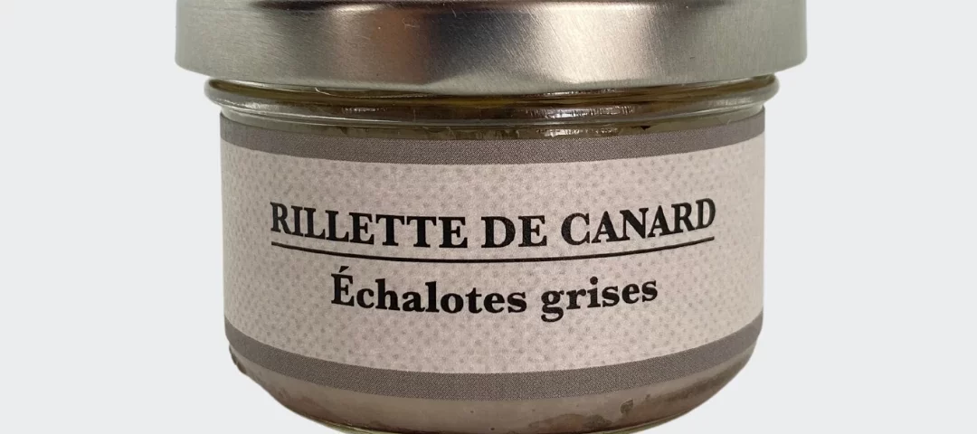 rillette canard échalotes grises