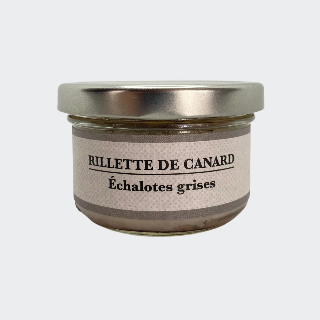 rillette canard échalotes grises