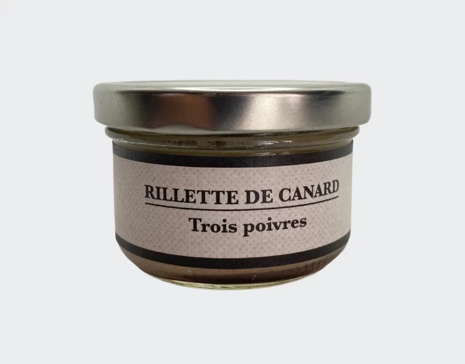 rillette canard trois poivres