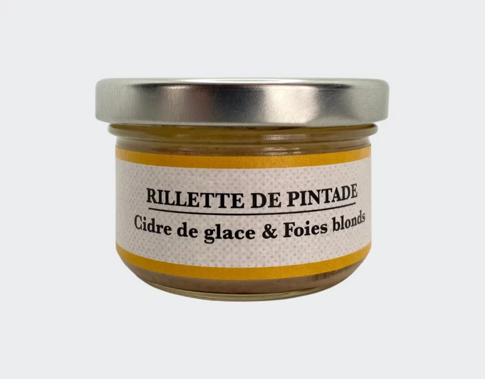 rillette pintade cidre glace foies blonds