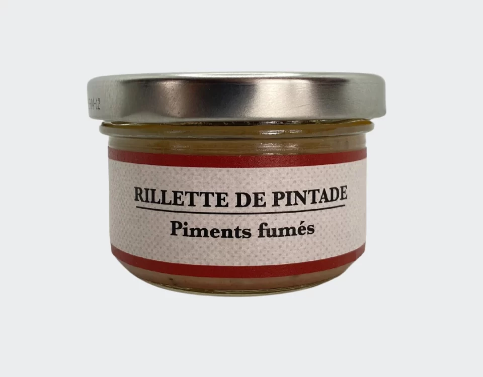 rillette pintade piments fumée