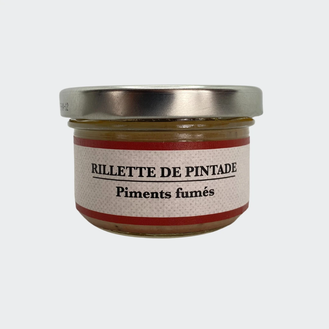 rillette pintade piments fumée