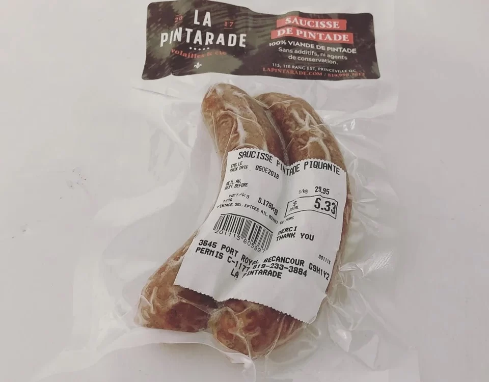 saucisses pintade piquante
