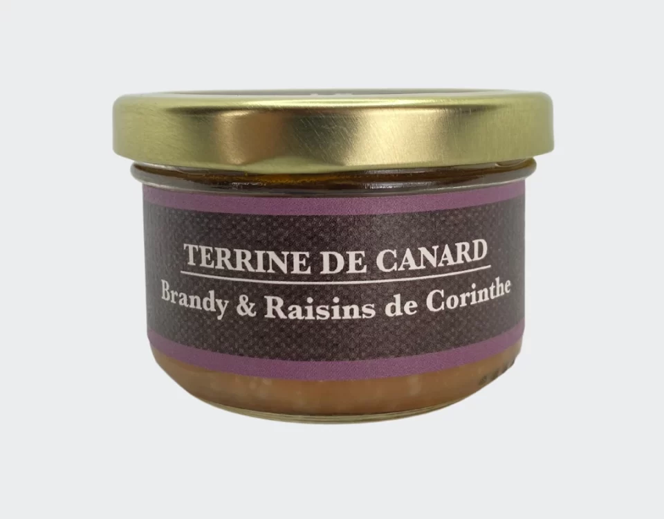 terrine canard brandy raisins corinthe