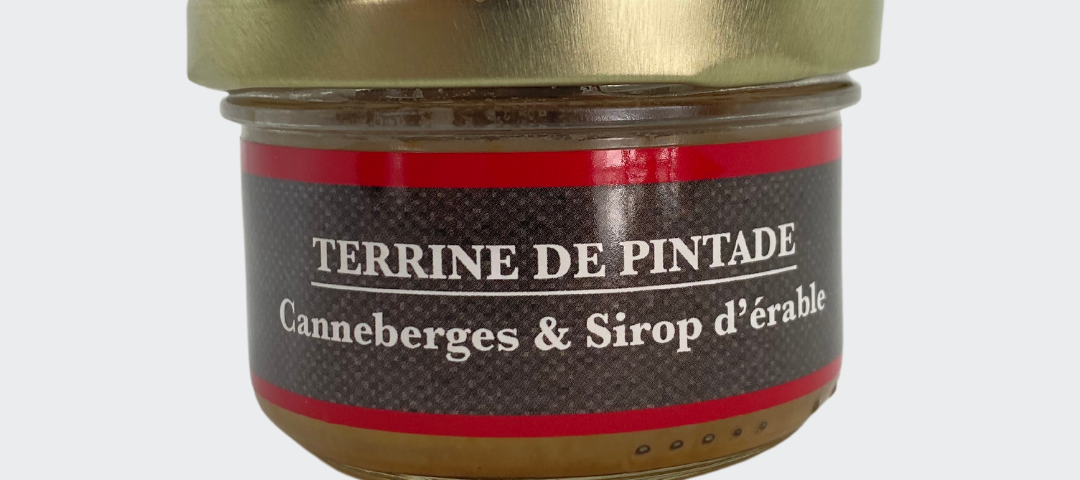 terrine pintade canneberge sirop erable